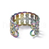 Ion Plating(IP) 304 Stainless Steel Infinity Open Cuff Ring STAS-E168-08M-3