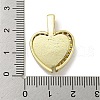 Rack Plating Brass Micro Pave Clear Cubic Zirconia Pendants KK-E114-06G-3