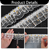 FINGERINSPIRE 10 Yards Double Layer Polyester Pleated Lace Trim DIY-FG0006-46-4
