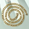 304 Stainless Steel Figaro Chain Necklaces NJEW-S442-02G-1