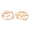 Eco-Friendly Alloy Enamel Pendants ENAM-T011-54-NR-3