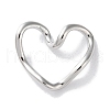 Rack Plated Brass Heart Links KK-Z039-33P-1