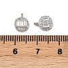 Brass Micro Pave Cubic Zirconia Pendants KK-A257-12B-P-3