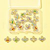 20Pcs 5 Colors Alloy Enamel Charms ENAM-FS0001-75-2