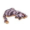 Rack Plating Alloy Enamel Pendants FIND-Q099-09G-04-2