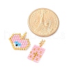 2Pcs Handmade Loom Pattern MIYUKI Glass Seed Beads PALLOY-MZ00607-01-4