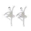 Alloy Crystal Rhinestone Pendants PALLOY-E775-18P-1