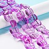 Transparent Glass Imitation Gemstone Beads Strands GLAA-G105-01C-2