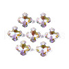 Electroplated Glass Charms EGLA-N006-060-5