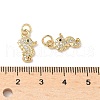 Brass Micro Pave Cubic Zirconia Pendants KK-C104-11G-3