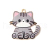Alloy Enamel Pendants FIND-H047-01G-03-1