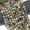 Natural Bamboo Leaf Agate Beads Strands G-K389-A33-01-2