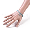 Synthetic Turquoise(Dyed) Stretch Bracelets BJEW-JB05008-01-4