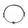 Alloy Enamel Heart Braided Bead Bracelet BJEW-JB09739-02-1