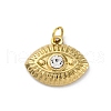 304 Stainless Steel Crystal Rhinestone Pendants STAS-E550-03G-1