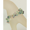 Natural Fluorite Multi-strand Bracelets BJEW-JB01094-01-2