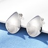 304 Stainless Steel Stud Earrings EJEW-D319-09B-P-1