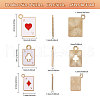 CHGCRAFT 48Pcs 8 Styles Alloy Enamel Pendants FIND-CA0009-08-2