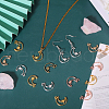 CHGCRAFT 100Pcs 5 Colors Alloy Pendants FIND-CA0009-95-5