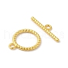 Rack Plating 925 Sterling Silver Toggle Clasps STER-G038-02G-2