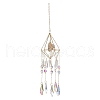 Quartz Crystal Tassels Pendant Decorations HJEW-P015-14-1
