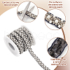 BENECREAT Plastic Bead Gauze Lace Trim OCOR-BC0007-33A-4