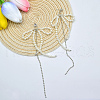 Elegant Zinc Alloy Bowknot Tassel Stud Earrings CF4746-4