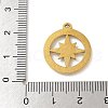 304 Stainless Steel Rhinestone Pendants STAS-I322-33G-03-3