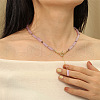 Matural Amethyst Cuboid Lariat & Y Necklaces for Women FS-WGAADEC-01-3