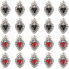 SUNNYCLUE 20Pcs 2 Colors Alloy Enamel Pendants ENAM-SC0005-04-1