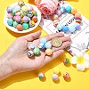 Round Silicone Focal Beads SIL-CJC0001-11A-4
