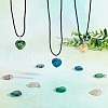 DICOSMETIC 12Pcs 3 Colors Natural Dragon Veins Agate Pendants G-DC0001-03-5