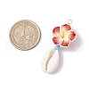 Flower Pendants PALLOY-JF03784-2