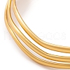 7Pcs PVD Vacuum Plating 304 Stainless Steel Wave Bangles Set for Women BJEW-A011-10C-G-3