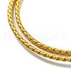 Polyester Cord Braided Necklace Makings MAK-L043-03G-31-2