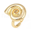 Ocean Theme Brass Cuff Rings RJEW-C135-01G-11-4