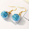 Fashionable Classic Tassel Round Brass Dangle Earrings XV9210-4