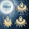 SUNNYCLUE 30Pcs Rack Plating Alloy Pendants FIND-SC0003-86-2