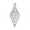 304 Stainless Steel Pendants STAS-D366-02B-P-1