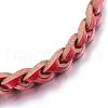 Adjustable Braided Leather Cord Bracelets BJEW-P099-21E-2