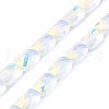 Transparent Electroplate Glass Beads Strands EGLA-I017-03-AB05-4