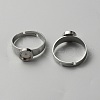 304 Stainless Steel Adjustable Bezel Cup Ring Settings FIND-WH0110-500A-1