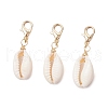 Natural Shell Pendant Decoration HJEW-JM03190-02-1
