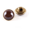 1-Hole Brass Resin Button BUTT-WH0015-35F-1