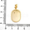 Brass Micro Pave Cubic Zirconia Pendants KK-V009-10G-3