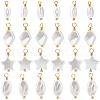 Beebeecraft 48Pcs 4 Styles ABS Plastic Imitation Pearl Pendants KK-BBC0013-91-1