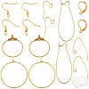 SUNNYCLUE DIY Brass Earring Findings DIY-SC0009-44G-1