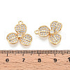 Brass Micro Pave Cubic Zirconia Pendants KK-N263-53G-3