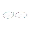 Ion Plating(IP) 316 Surgical Stainless Steel Hoop Earrings Findings STAS-F149-32M-A-3