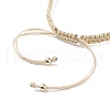 Half Finished Polyester Braided Pearl Bracelet AJEW-JB01128-5